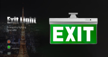 Fire exit light tag emergency