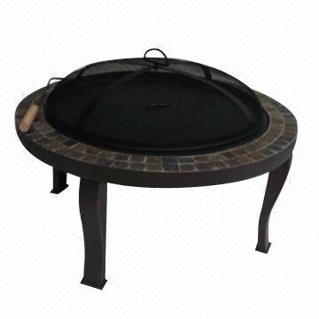 Slate and Mable Firepit, Includes Cooking Grid