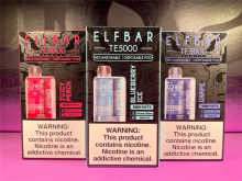 New Elf Bar TE5000 Rechargeable Vape