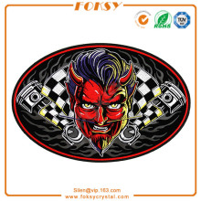 Devil embroidered patch custom