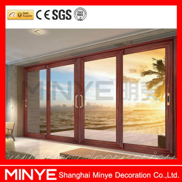 Interior wooden glass sliding doors/sliding door system/large sliding glass doors