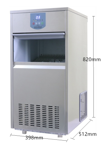 Stainless Steel Under Counter Bullet Ice Maker