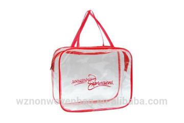 Customized Gift Transparent Shopping PVC Tote Bag