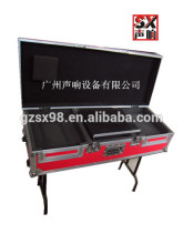 Aluminum DJ flight case with stand