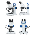 Research Stereo Microscope with Adjustable LED Light