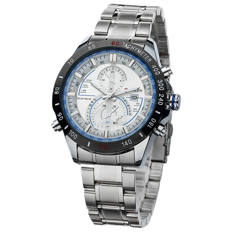 Business Stainless Steel Quartz Watches Men