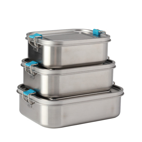 3 pieces lunch box with lock