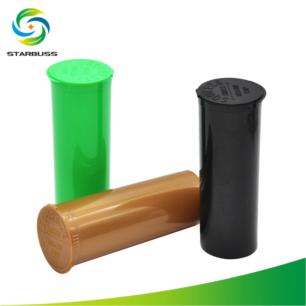 60 Dram Squeeze Pop Top Bottles Vial Medical Herb Pill Box Container Airtight Herb/Spice Storage Case