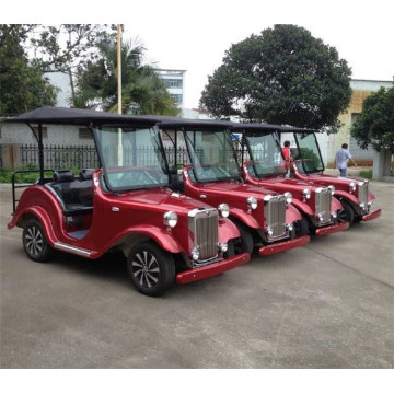 carrello di golf vintage con 2 posti auto a gas