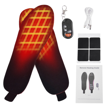 1900mAh Battery Rechargeable Electric Heating Insoles With Remote Control Winter Warmer Insoles Shoes Pads For Skiing Hunting