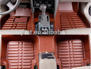 5D PU leather sponge car floor mat