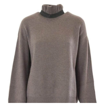 Maglione marrone da donna alla moda all&#39;ingrosso