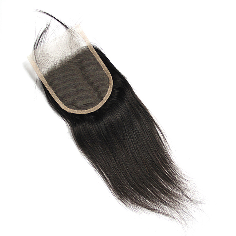 Raw Indian virgin human hair 4x4 transparent swiss lace closure, thin swiss transparent lace closures