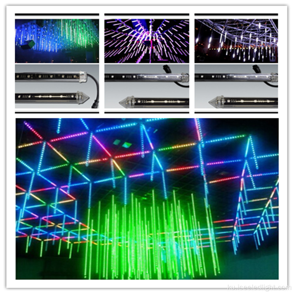 Wholesale 2M DMX RGB 3D TUBE TUBE 12V