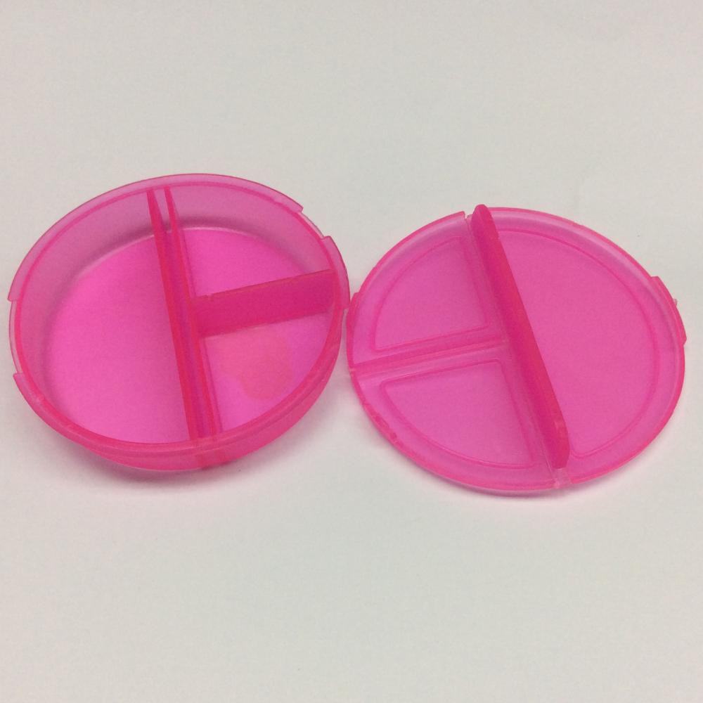 plastic round pill case