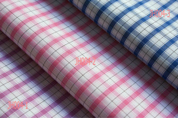 100%cotton check poplin yarn dying fabric