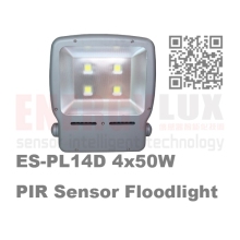 ES-PL14D 4*50w led floodlight with pir sensor switch