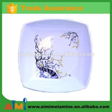 Wholesale custom print square melamine plate