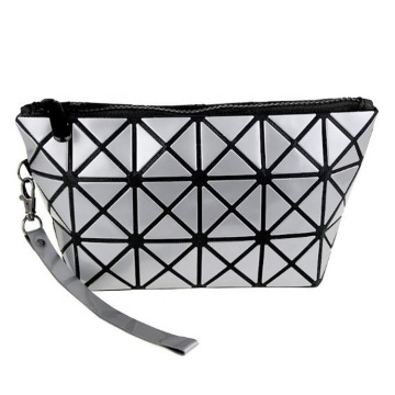 Custom Logo Hot Selling Geometric Iridescent Professional Cosmetic Bag For Women