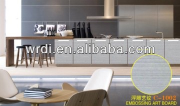textured mdf board for kitchen cabinet made in china