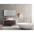 Oval stone resin countertop washbasin for bathroom