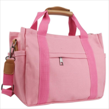 Premium Canvas Tote Bag with Leather Accents