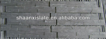 black cultured slate stone
