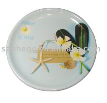 10" melamine round plate