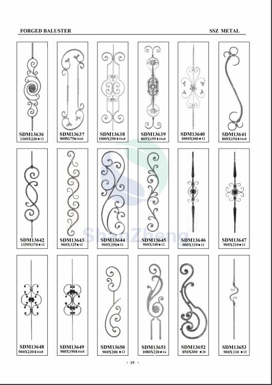 Fence decoration parts fence balusters fence decoration fittings Forged balusters