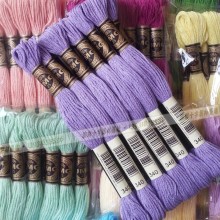 wholesale JMG cross stitch thread embroidery thread with 100% cotton 447 DMC color can be choose