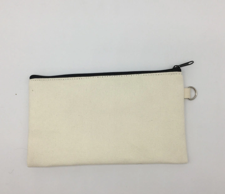 High Quality Eco Friendly Customized Zipper Makeup Canvas Pouch Gift Bags for Coin