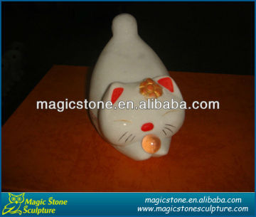 stone cat figurine