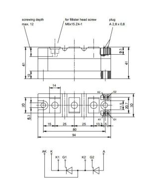 Igbt Power Module Tt131n-12-794616-00 Eupec  Fujitsu Igbt Power Module