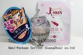 UV Blocked Irregular Shaped Cosmetic Packaging Bags For Pow