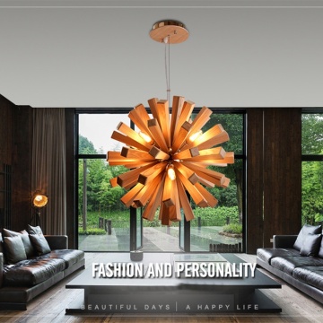 LEDER Wooden Cool Pendant Lamps