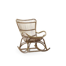 Natural Rattan Bamboo Lazy Rocking Chair