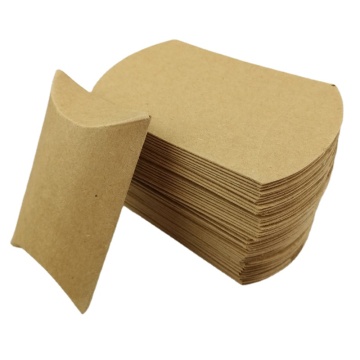 Kraft Pillow Boxes 100p: Small Gift Boxes for Packaging & Events