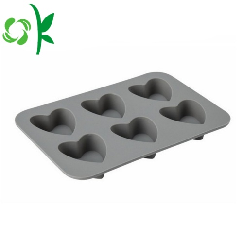 Εργαλεία ψησίματος σιλικόνης Heart 6Cavity Shape Chocolate Mold