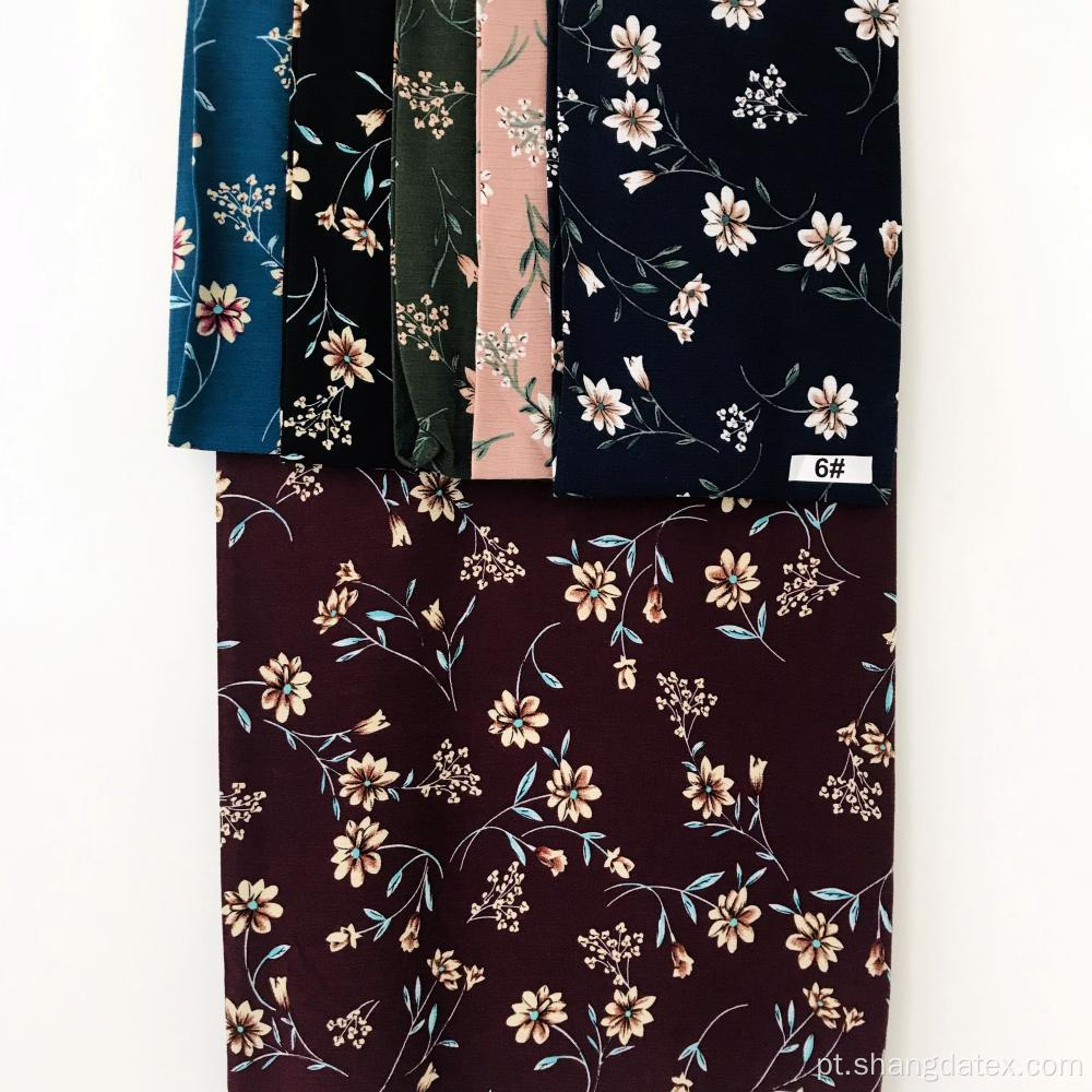 Shaoxing Têxtil Crepe Rayon Print para pano