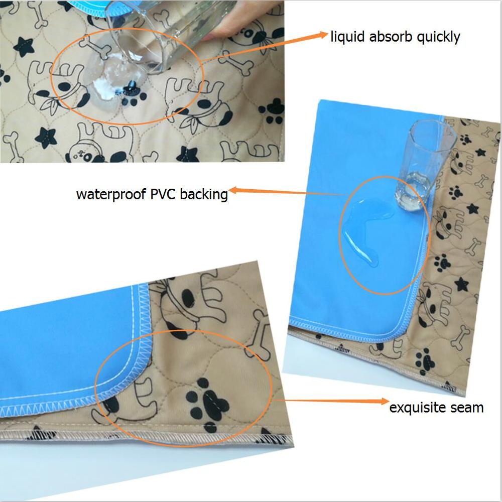 Reusable Pet Pee Training Mats Washable Dog Training Pad Puppy Underpad