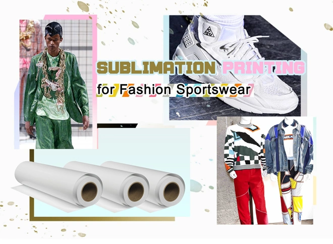 100GSM High Sticky Sublimation Transfer Paper 72" 100m for Spandex Lycra