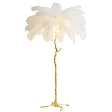 ECOJAS Modern Tree Standard Lights Feather Floor Lamp