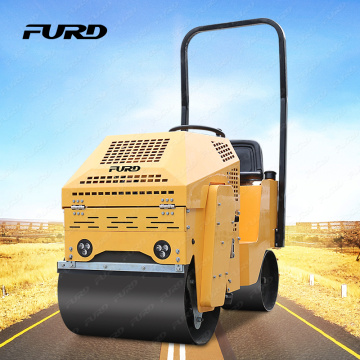 Self-Propelled Steel Wheel Double Drum 800kg Small Vibratory Road Roller