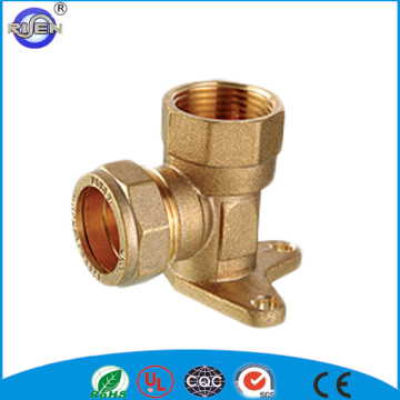 brass water gas pipe fitting 90 degree elbow