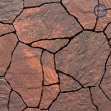 Rustic Red Irregular Stone Look Paving Tiles