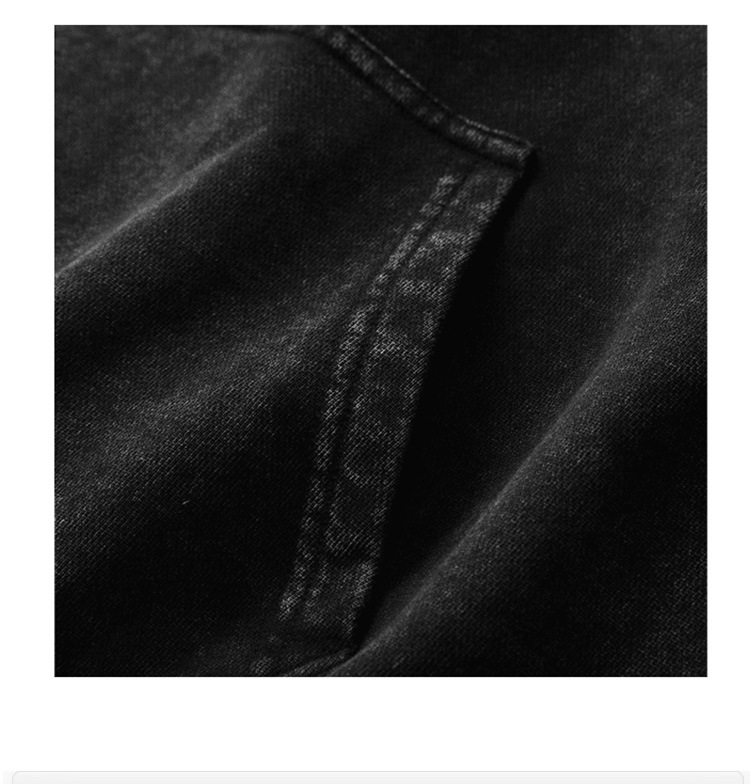 Осень-зима однотонный хлопковый пуловер с капюшоном Autumn Winter Solid-color Cotton Hooded Pullover
