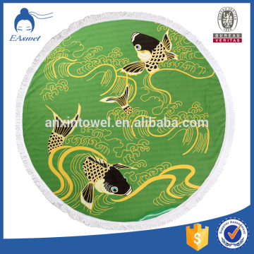 novelty large round beach towels customized