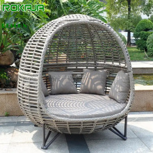 Outdoor Leisure Birdhouse Villa Round Rattan Chaise Longue