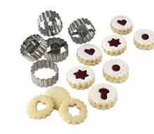 Christmas Linzer Cookie Cutter stainless steel cookie press