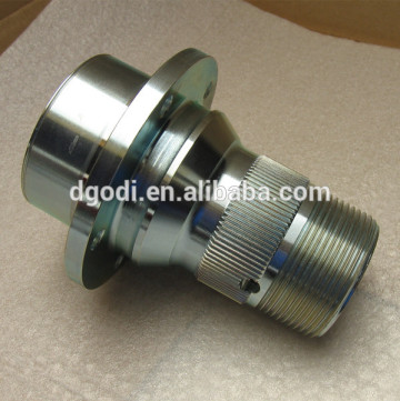 Custom precision steel splined hub motor splined tapered shaft adapter